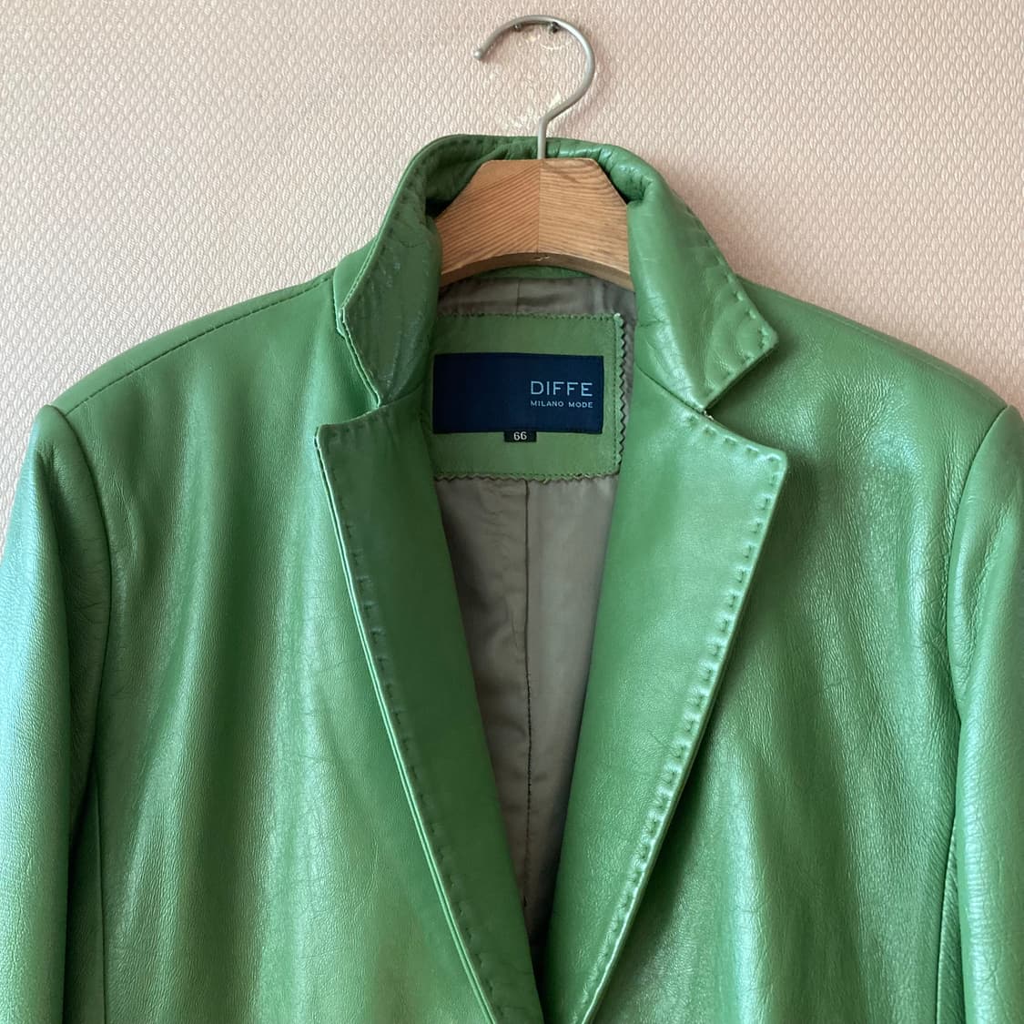 Diffe 양가죽 블레이저 초록색 66 77 상품이미지2
