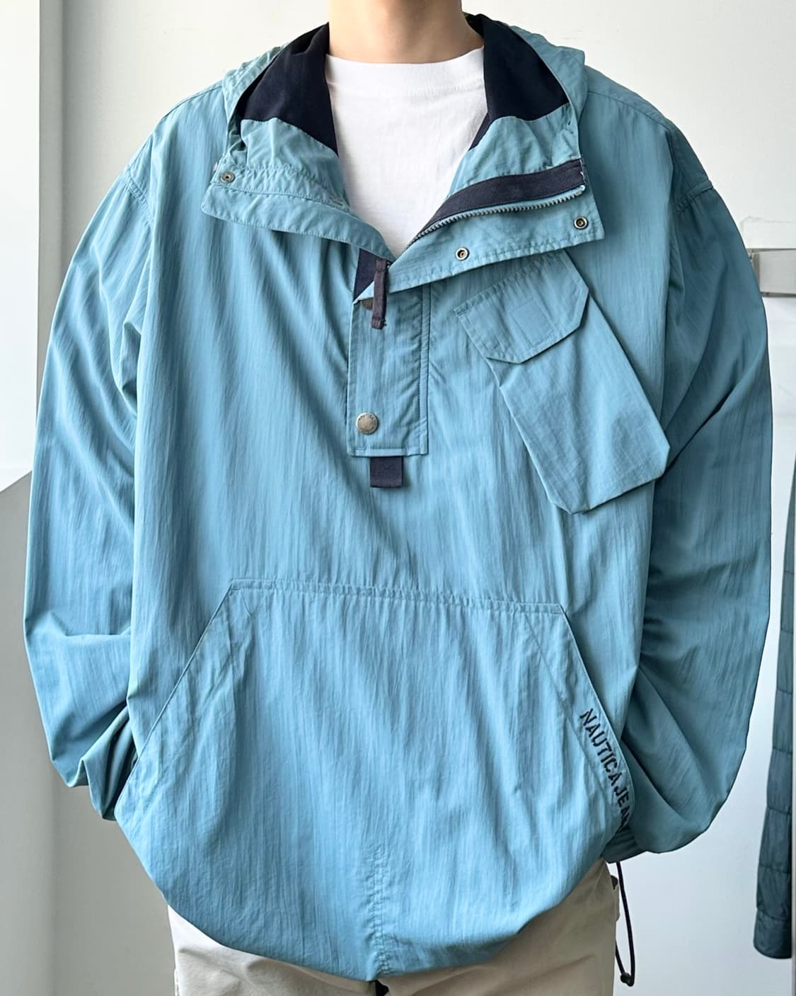 노티카 90‘s 나일론-쉘 빅사이즈 풀오버 포켓 아노락 상품이미지2