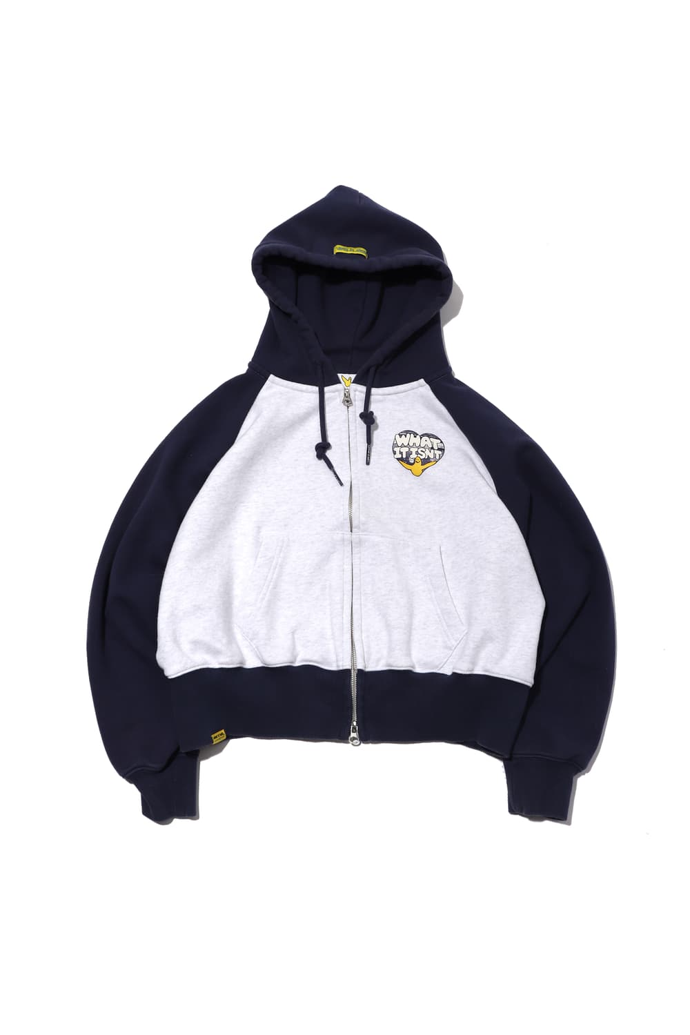 WHATITISNT 와릿이즌 투웨이 크롭 후드 집업 women Free 상품이미지2
