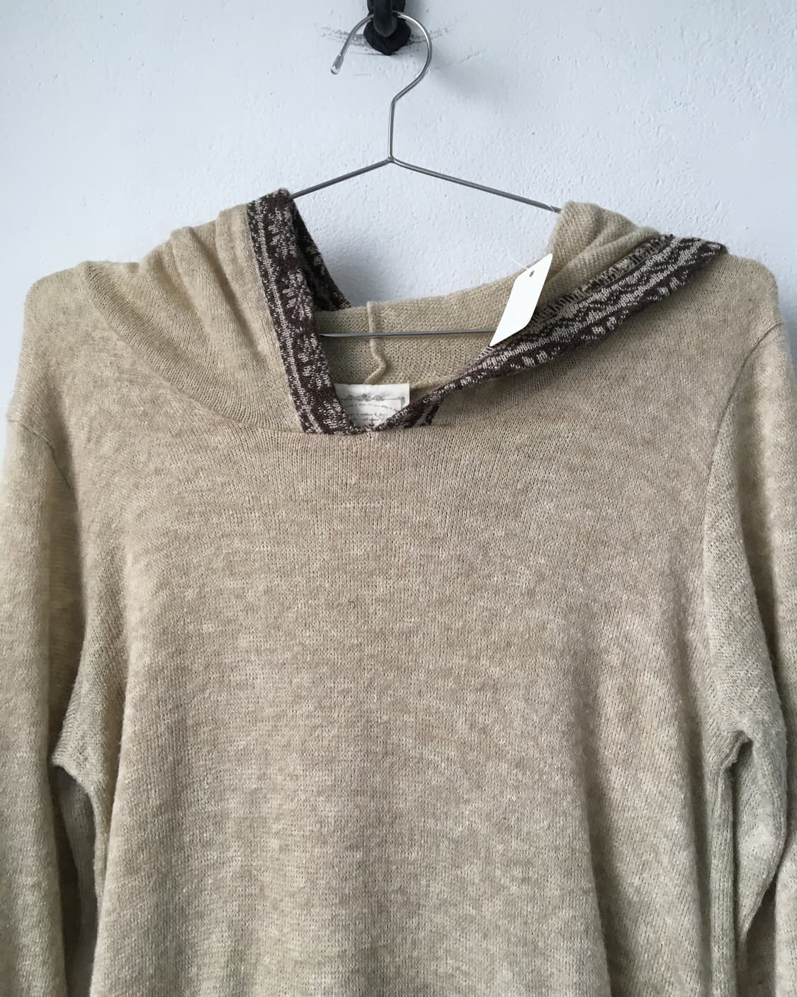 Snow pattern hood knit onepiece 상품이미지5