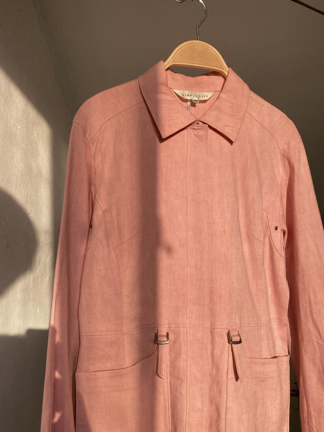 y2k 핑크우유 똑딱이 자켓 상품이미지2