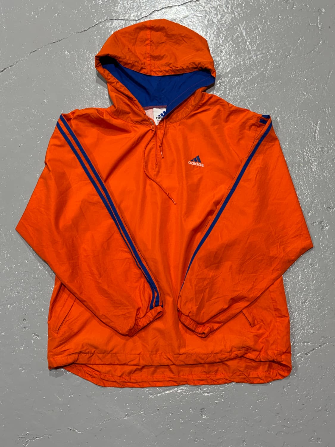90s 아디다스(adidas)  오렌지 블루 아노락 윈드브레이커 상품이미지1
