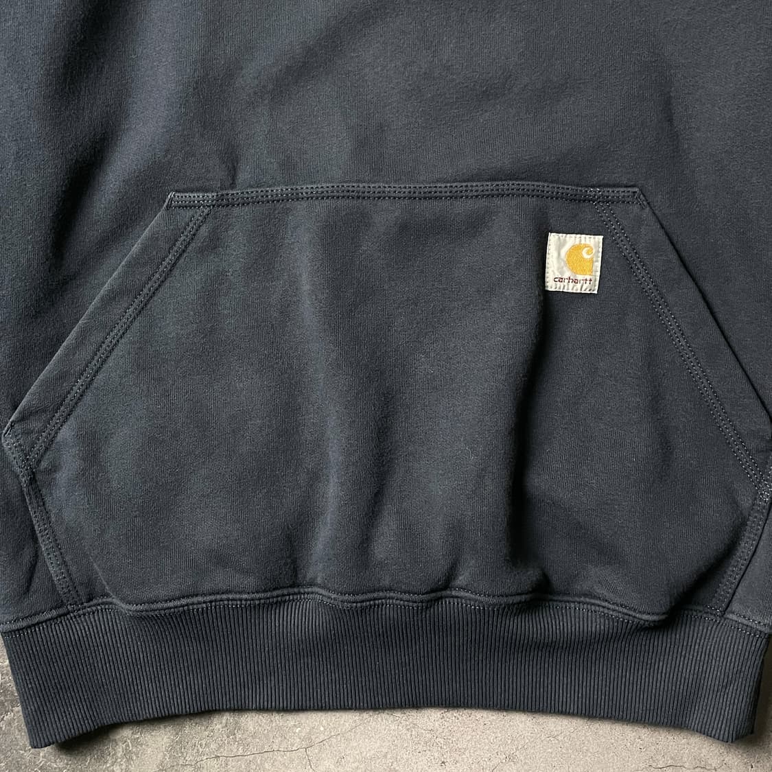 CARHARTT 칼하트 빈티지 네이비 하프집업 기모 후드티 A00903 상품이미지4