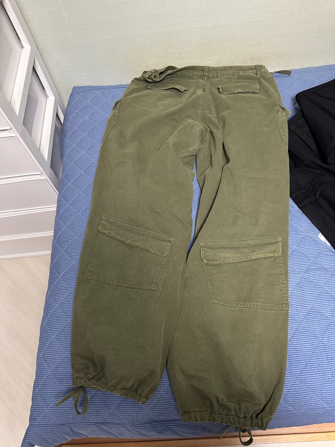 논노드 더블포켓 카고팬츠 카키 2사이즈 상품이미지2