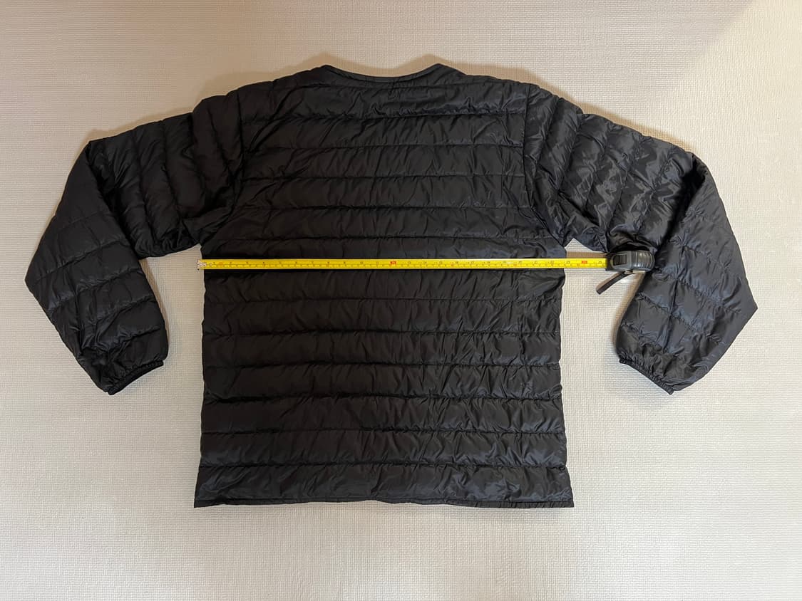 몽벨 수페리어 다운 라운드넥 800필 긴팔 경량패딩(블랙) XL 상품이미지5