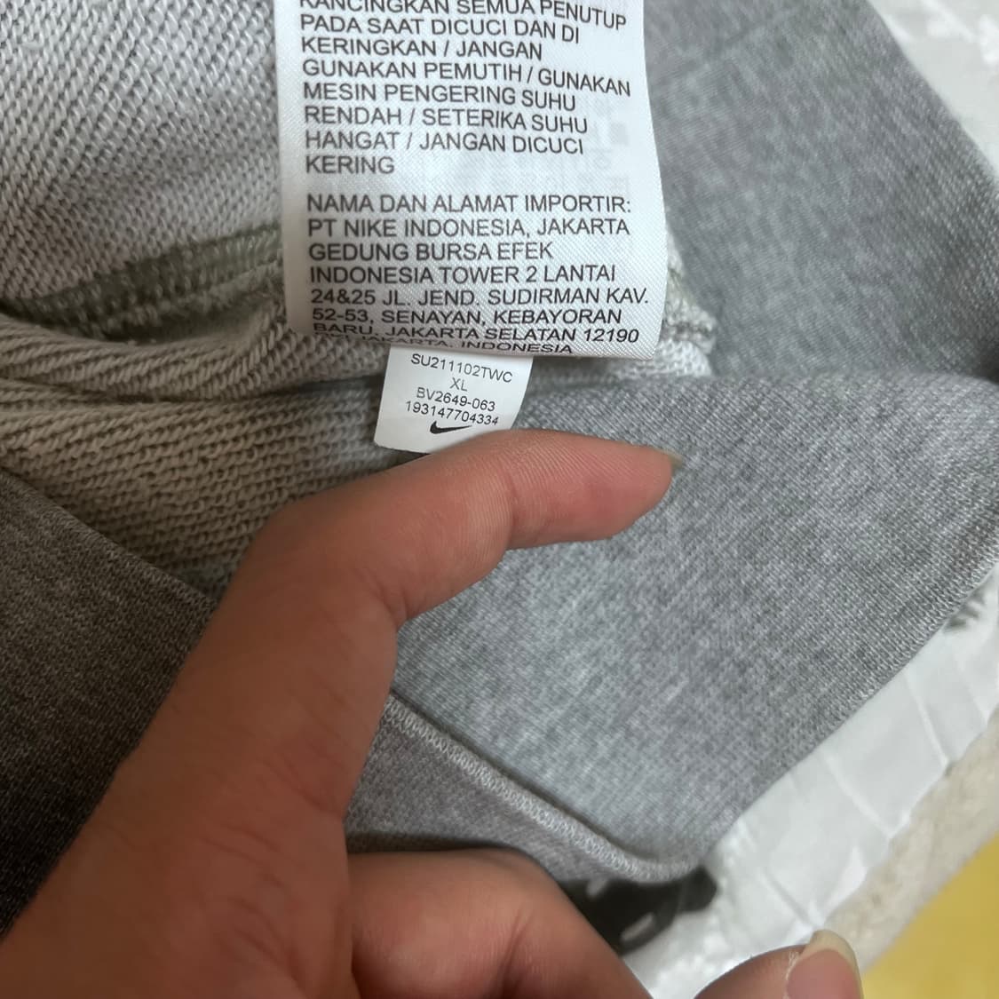 [XL] 나이키 NSW 클럽 풀 집 후드 그레이 헤더 상품이미지6