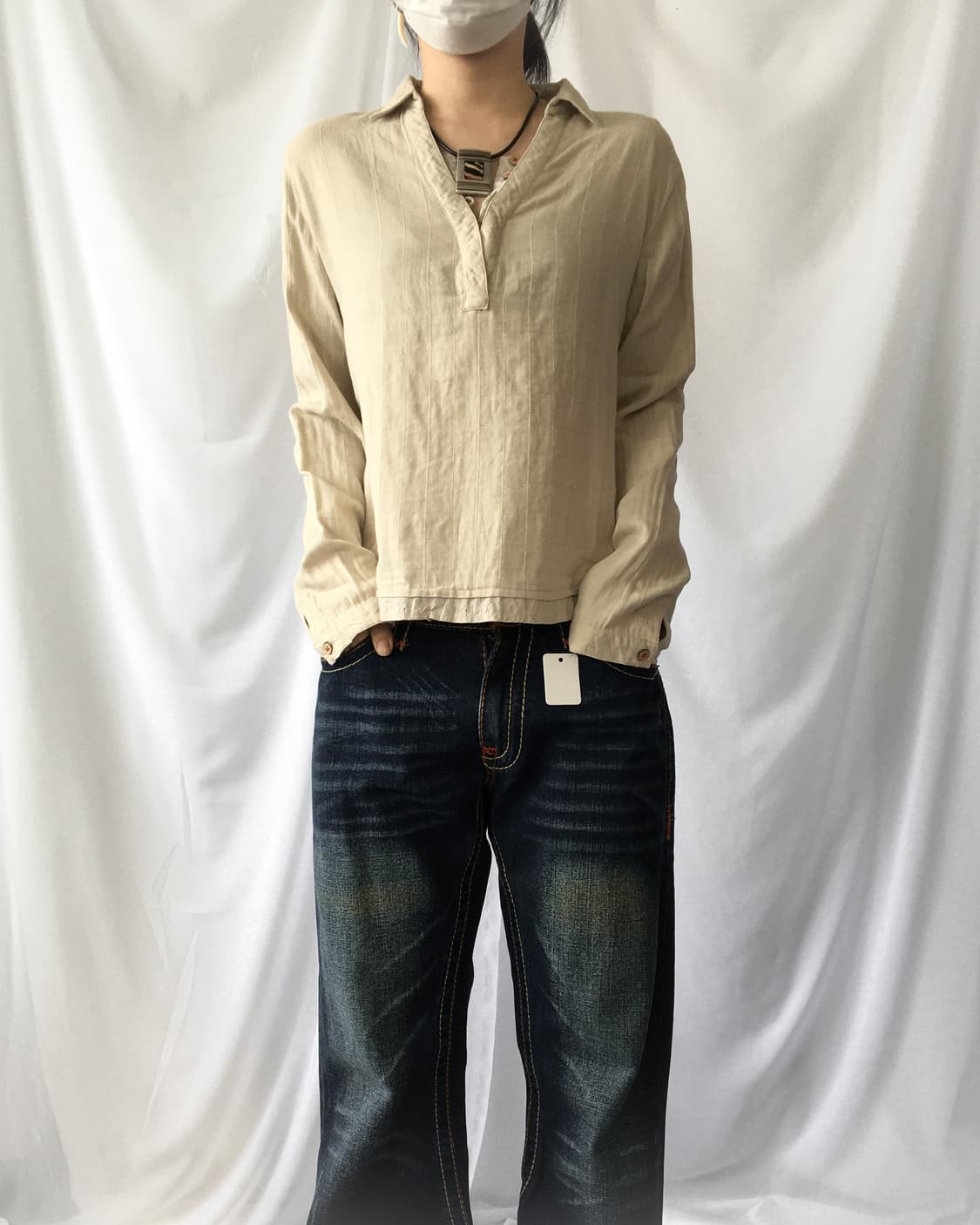 Henry neck pk sleeve 상품이미지1