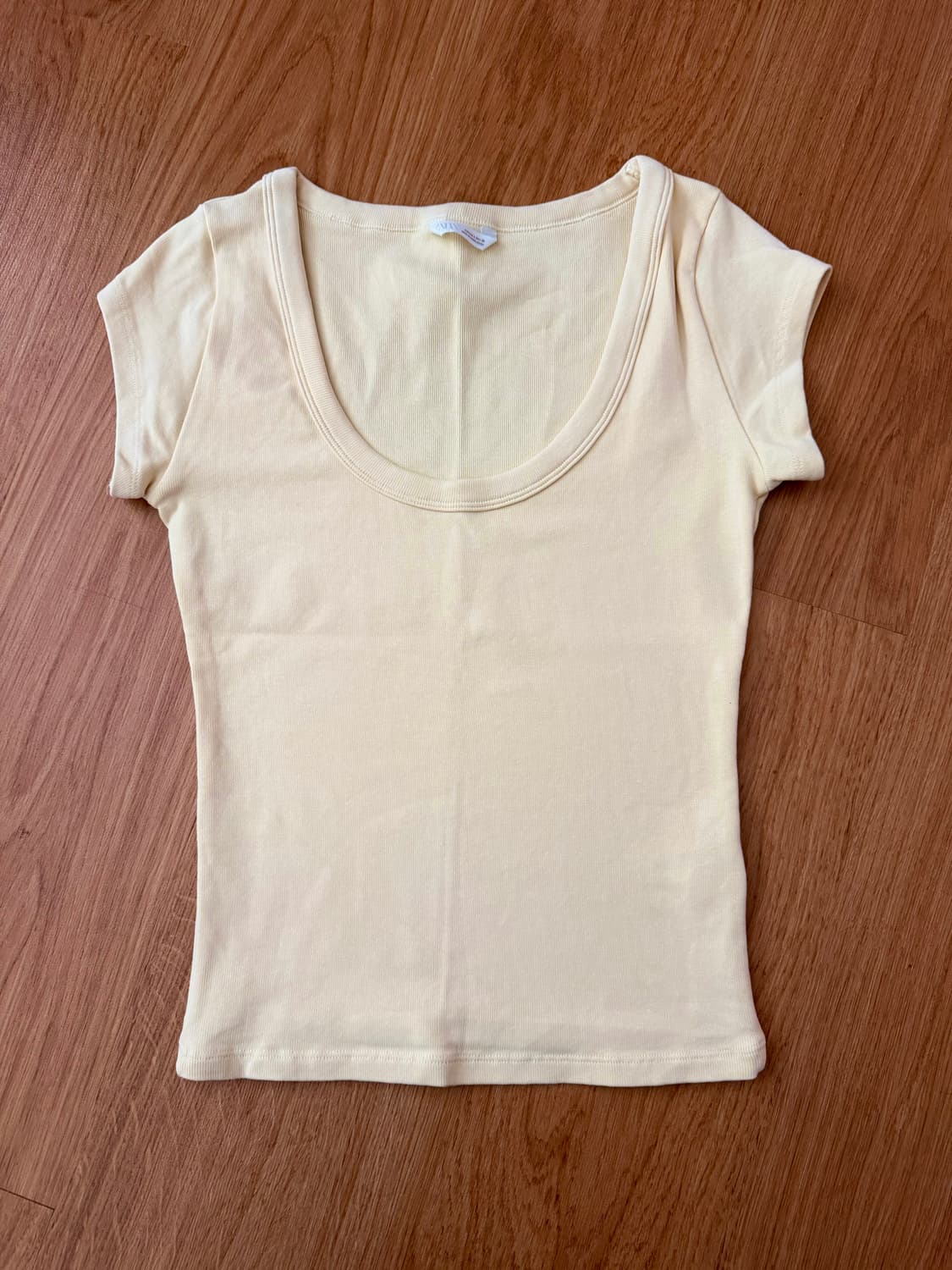 자라 레몬버터색 반소매 상품이미지1