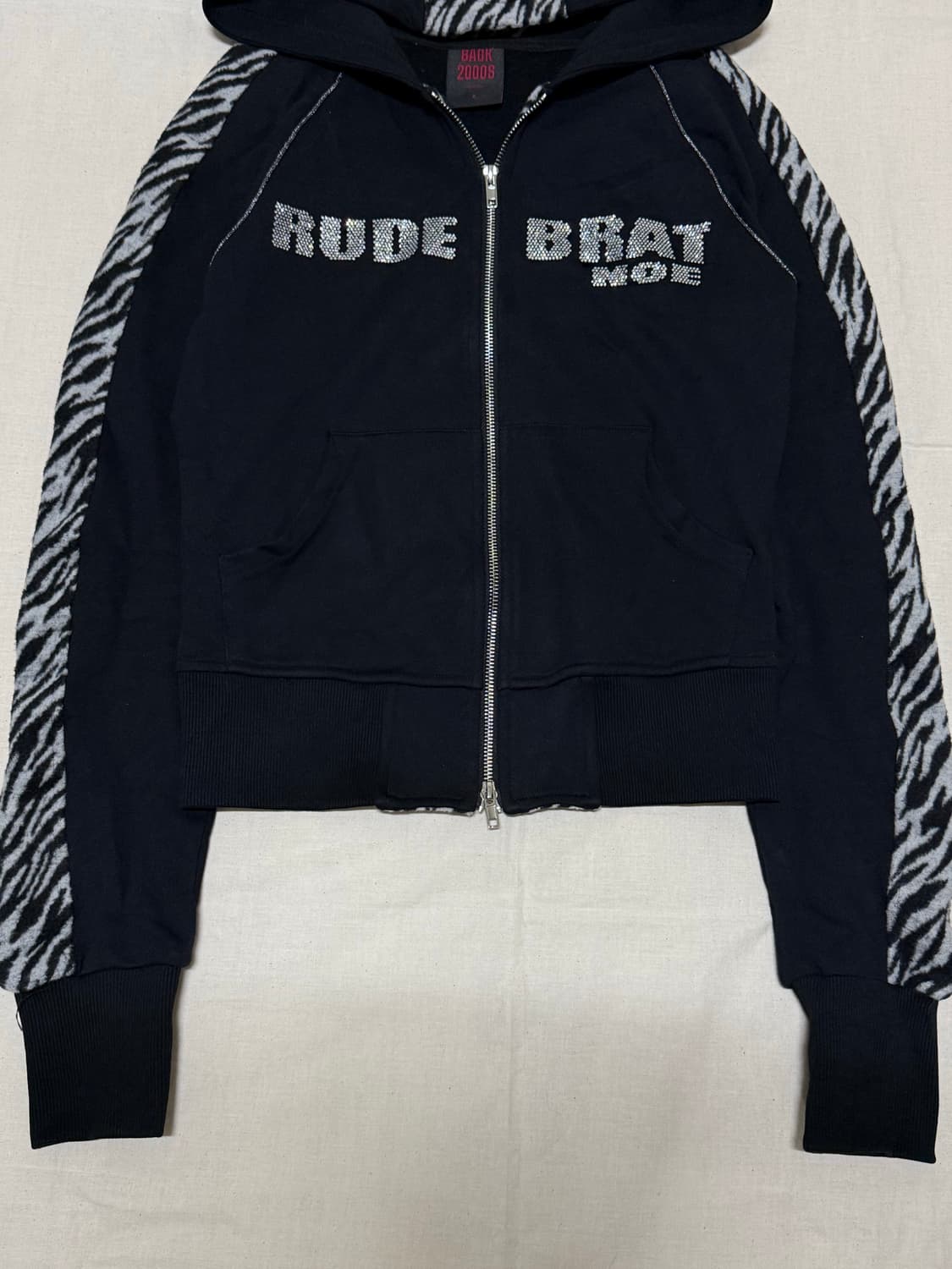 00s No E mosen Tiger 스웻 후드집업 상품이미지2