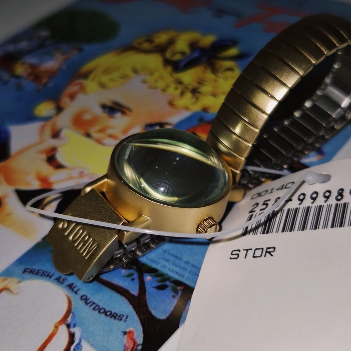 90s 영국 스톰 스페이스 에이지 그린 반구 시계 상품이미지9