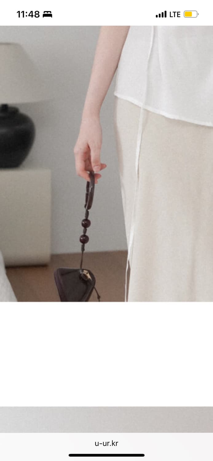 (구합니다)로우 클래식 비즈 코인 펄스 브라운 상품이미지3