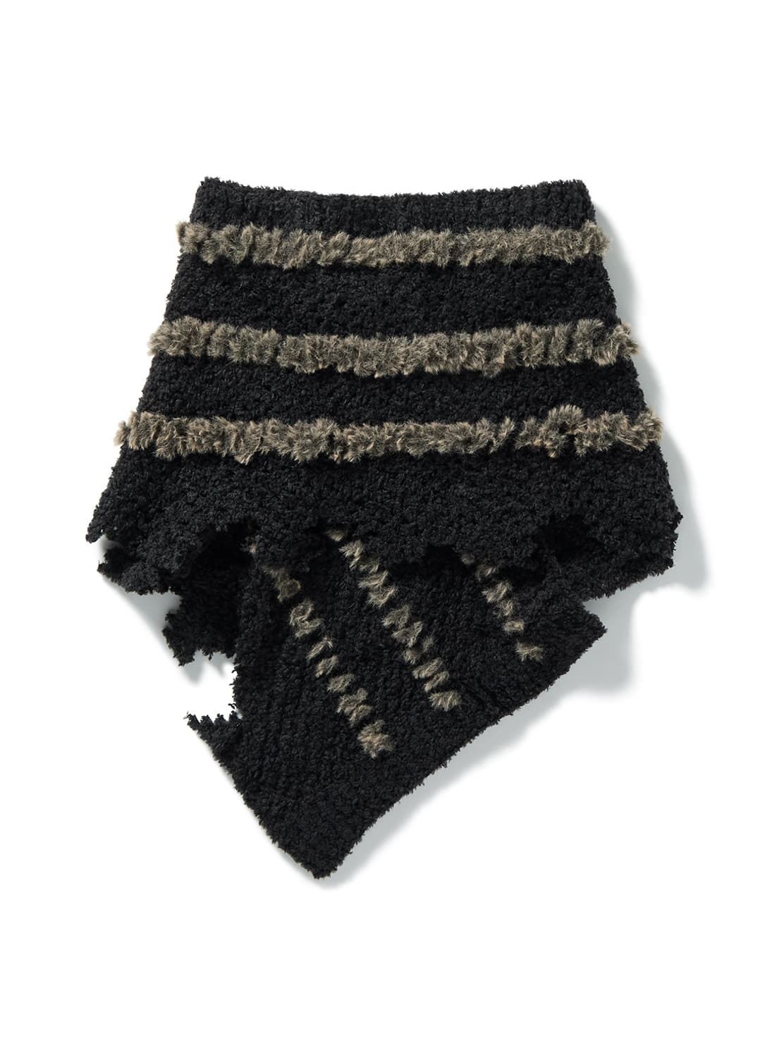 [F]퍼버즈 25fw Fluffy-trim Mesh 니트 스커트 상품이미지3