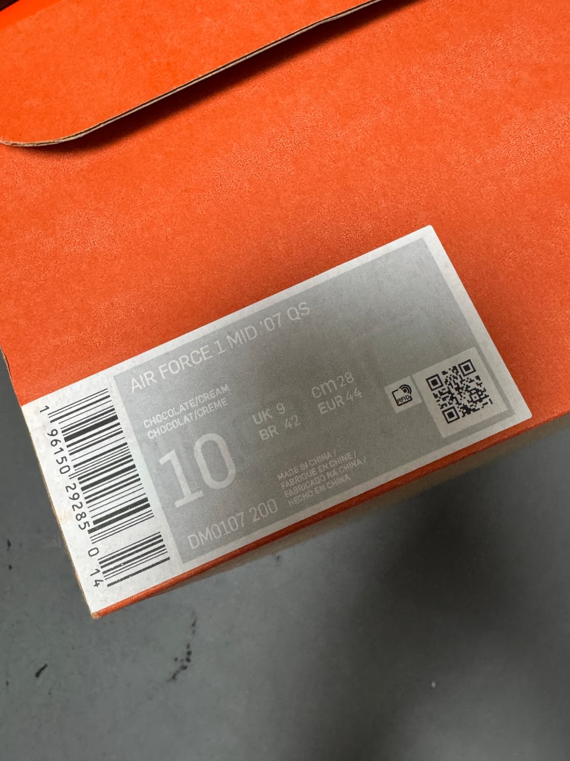 나이키 에어포스 1 미드 '07 QS 초콜릿 280사이즈 상품이미지6
