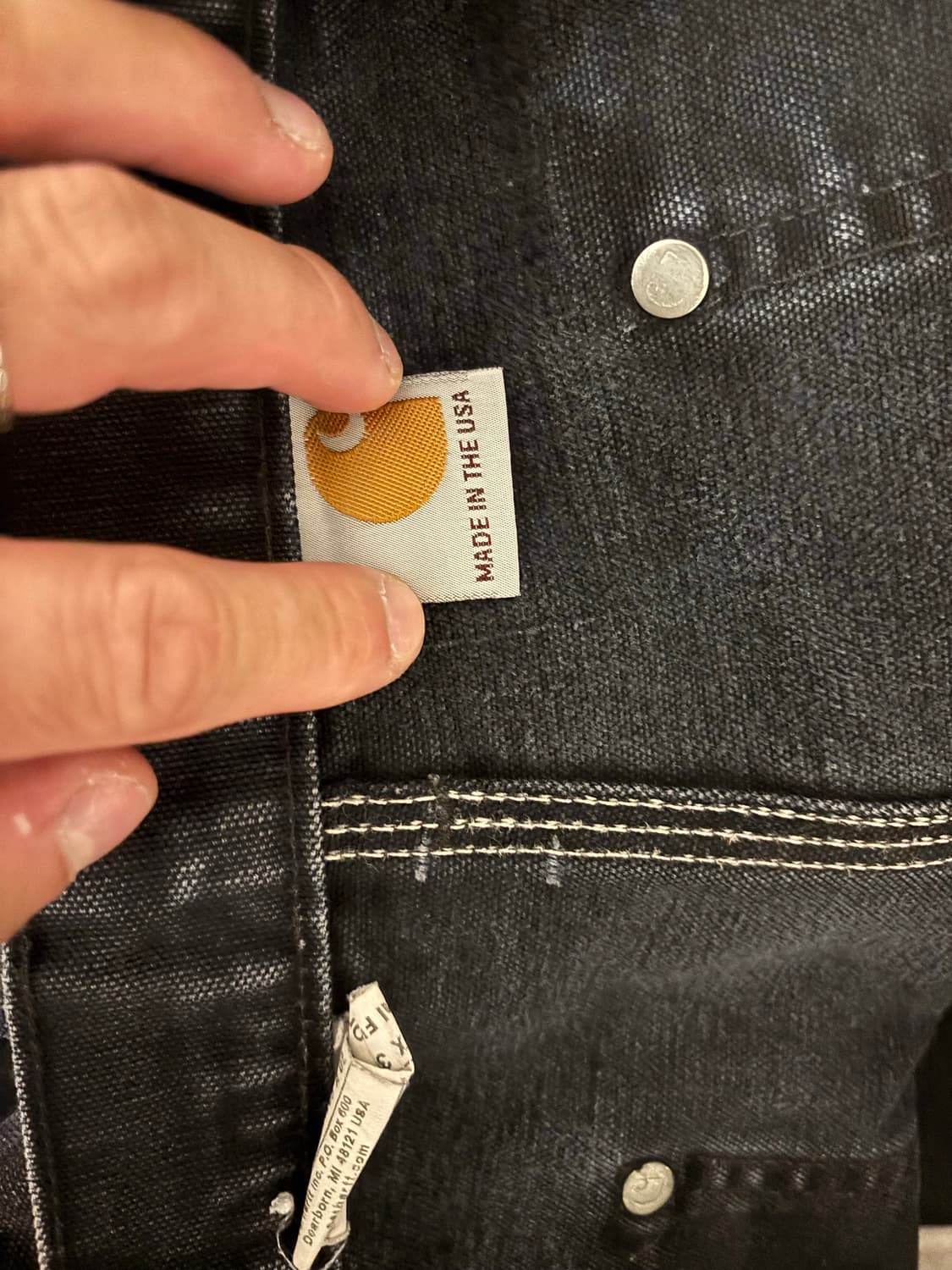 칼하트 더블니 페이드 블랙 usa 36x30 상품이미지5