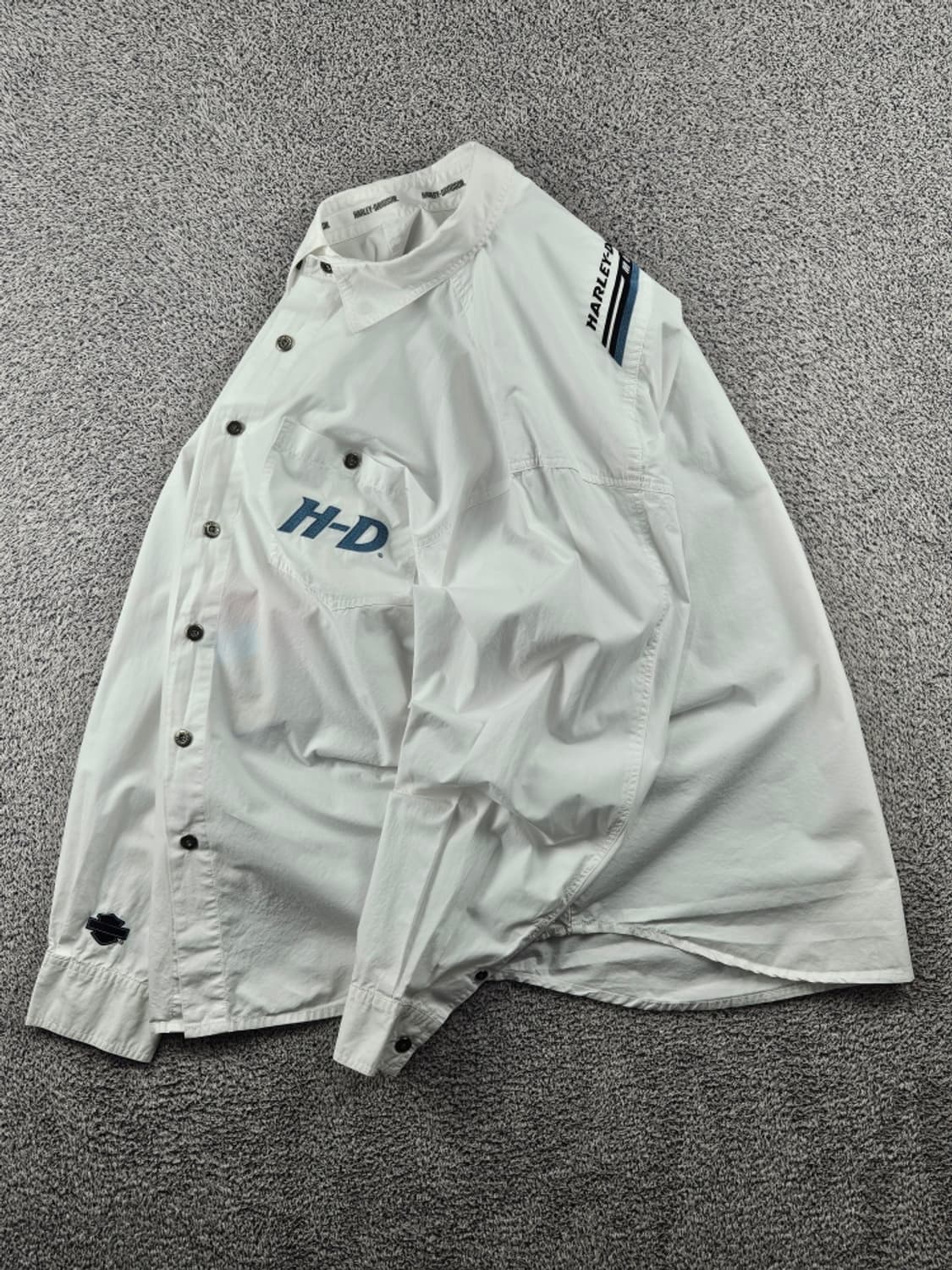 할리데이비슨 스펠아웃 포켓 화이트 셔츠 ( XL ) / 11495 상품이미지3