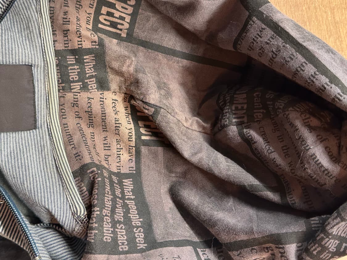 L)Japanese vintage 스트라이프 레이어드 후드집 자켓 상품이미지4