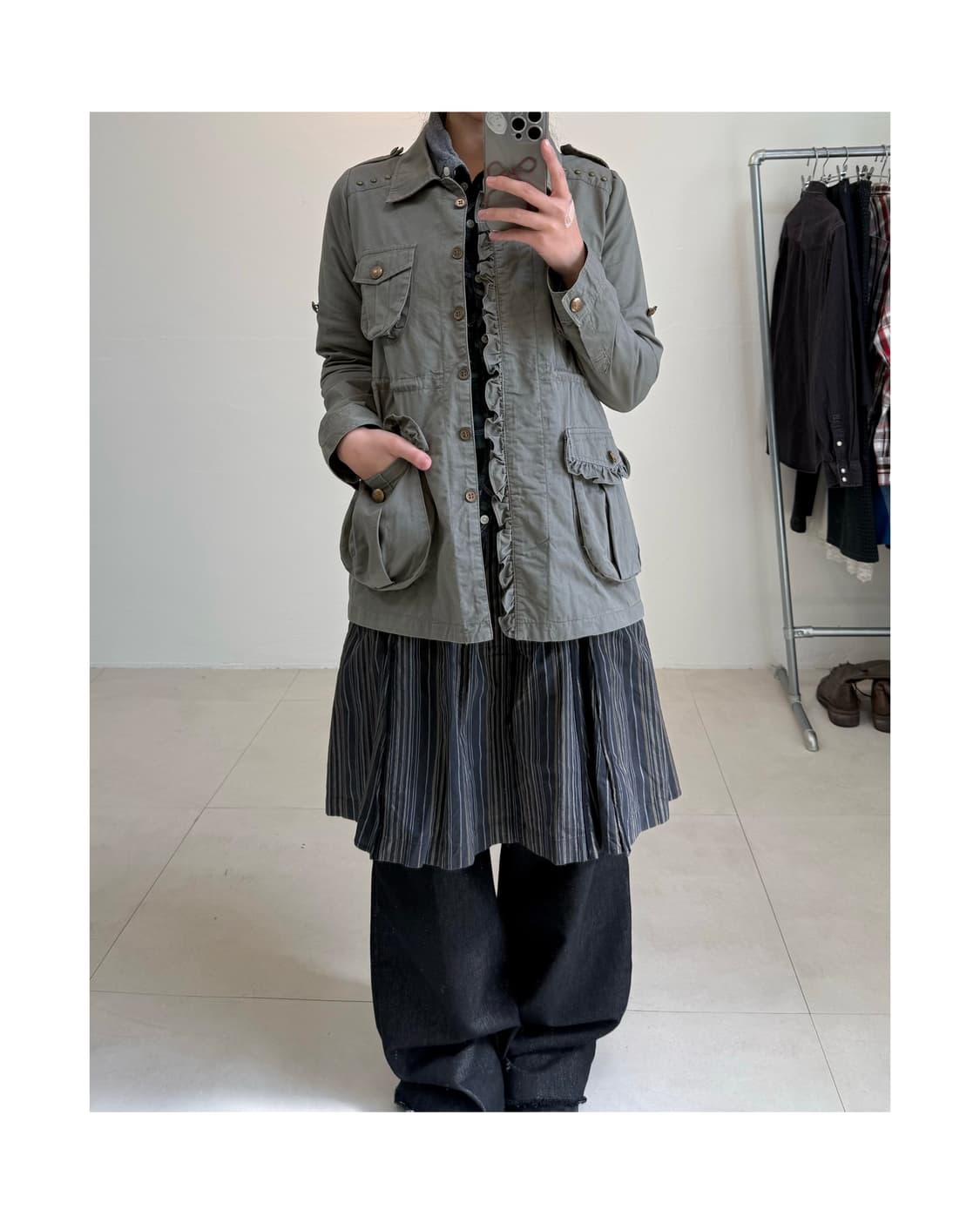 Cecil mcbee 프릴 자켓 상품이미지3