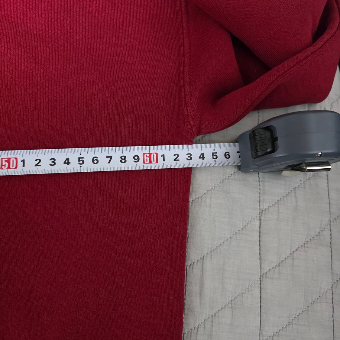 [XL] 90s USA 빈티지 러셀 후드 집업 레드/버건디 블리칭 상품이미지10