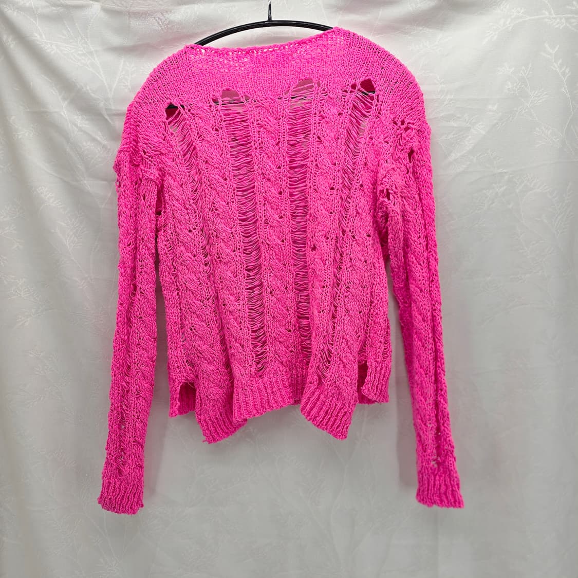 ballerina 핑크 데미지 니트 상품이미지5