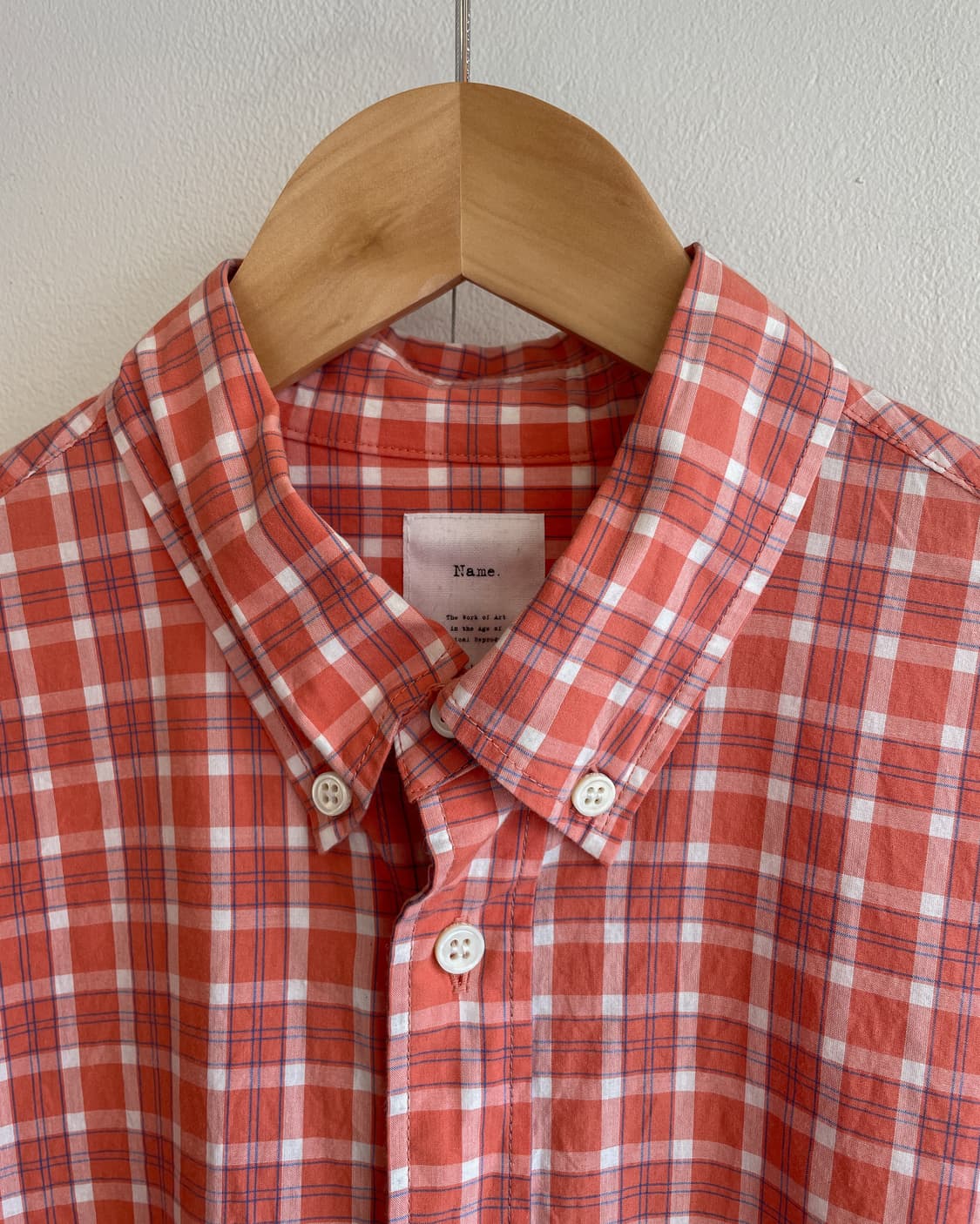 네임 레이어드 체크 셔츠 상품이미지2