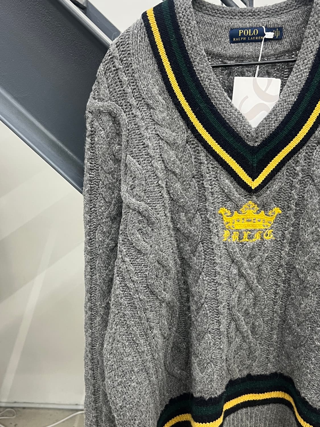 폴로랄프로렌 그레이 헤비울 크리켓 니트 상품이미지3