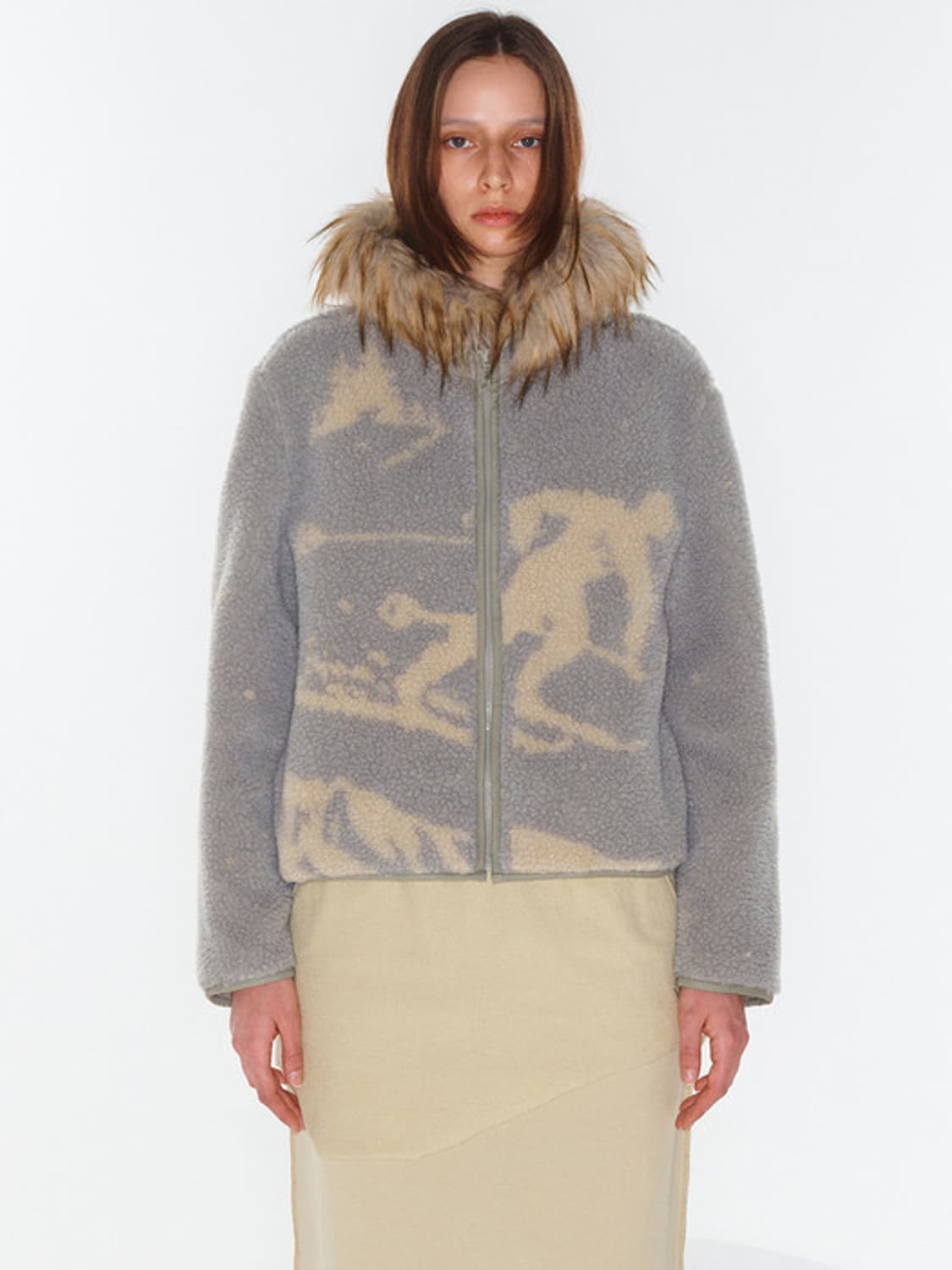 오픈와이와이 스킹 플리스 후디 자켓 민트 상품이미지1