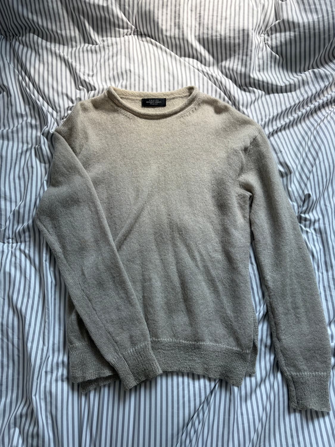 Unused  언유즈드 절개니트 상품이미지1