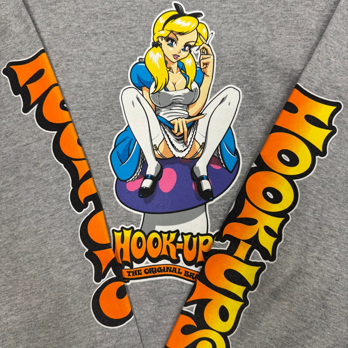 빈티지 hook ups 긴팔티셔츠 상품이미지2