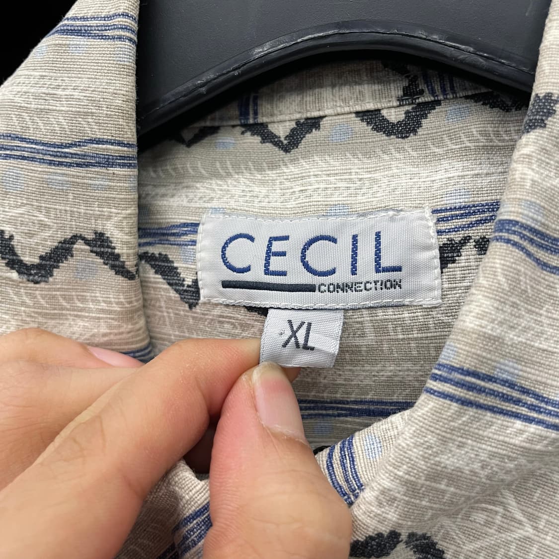 CECIL 스트라이프 멀티 패턴 포켓 셔츠 상품이미지6