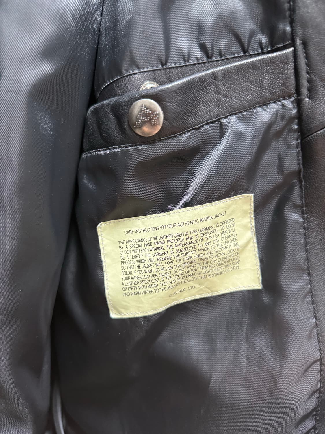 아비렉스 아이콘 자켓 블랙 XL 상품이미지4