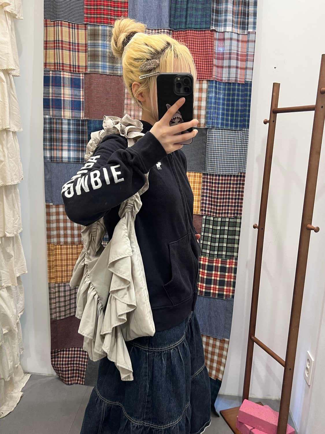 아베크롬비 키즈 블랙 후드집업  상품이미지3