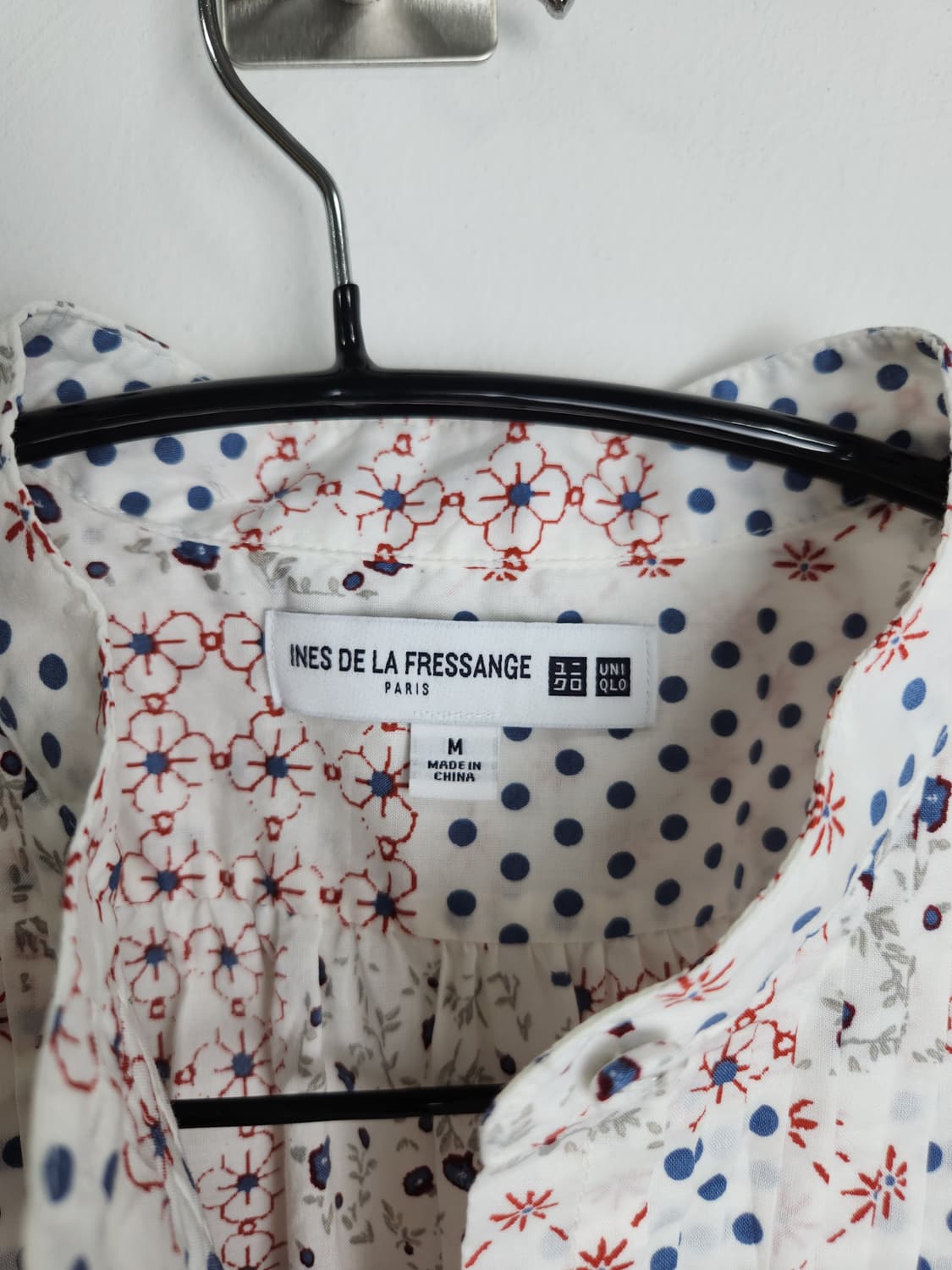 (ines de la fressangeXUNIQLO)핀턱 블라우스 상품이미지10