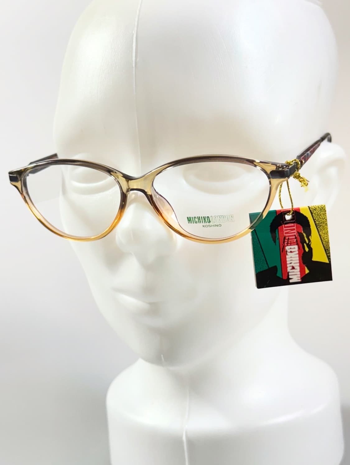 90s 미치코 코시노 런던 그라디언트 캣아이 뿔테 빈티지 안경 상품이미지8