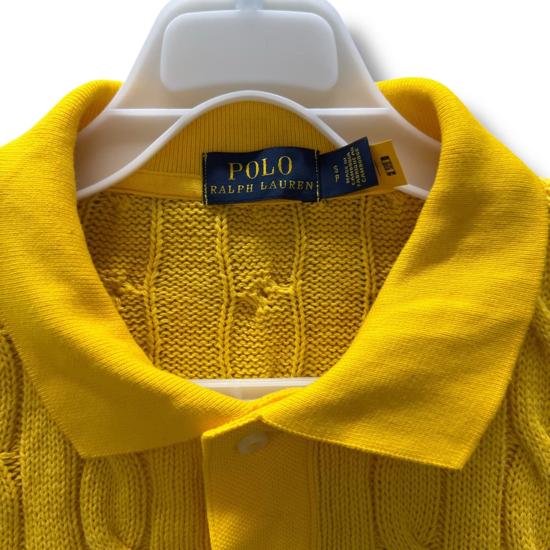 [S] 폴로 크롭 케이블 카라니트 상품이미지4