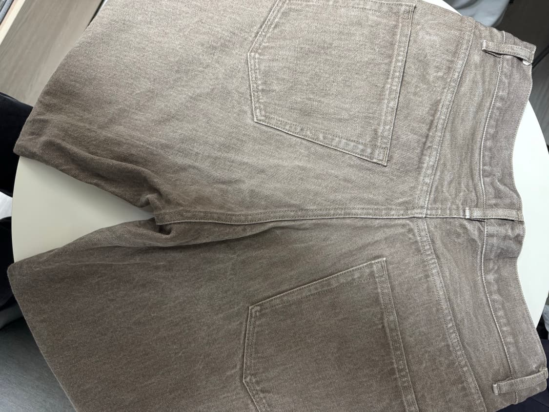 오라리 하드 트위스트 브라운 데님 와이드 팬츠 23AW 32사이즈 상품이미지2