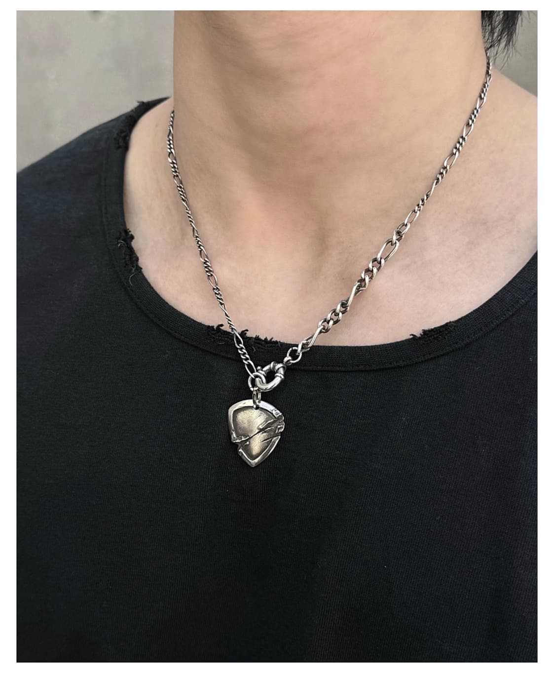 포그서비스 넥크리스 더블체인 48cm (silver 925) 상품이미지2