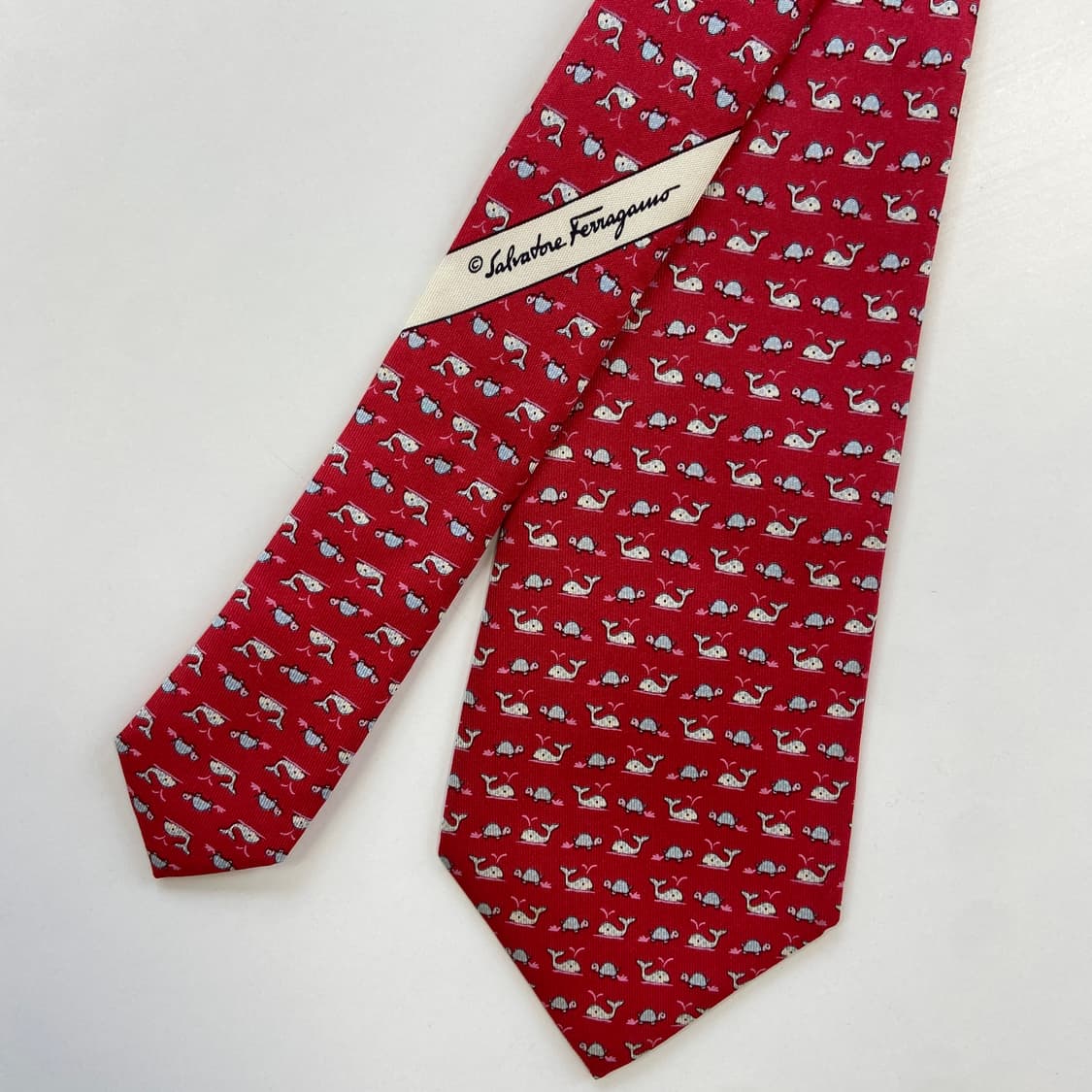 페레가모(Ferragamo) 명품 정품 넥타이 8.7cm 상품이미지3