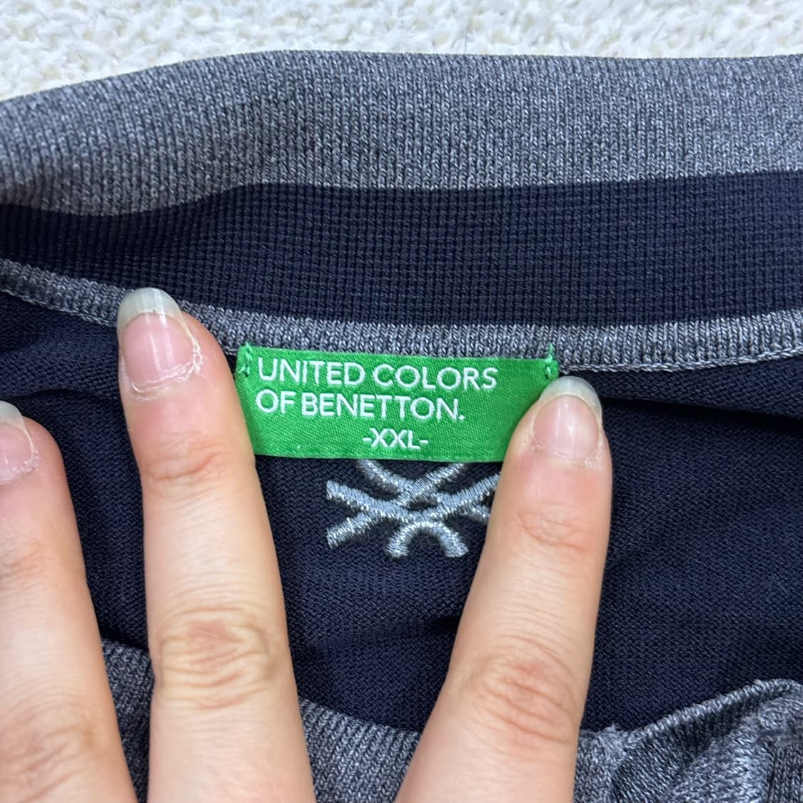 XXL 베네통 남성 반팔 카라 티셔츠 0401E 상품이미지3