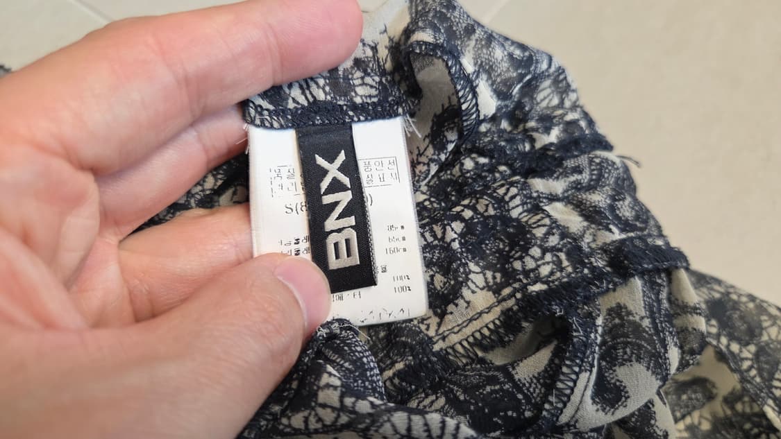 BNX 펀칭 레이스 플레어 미니 원피스 상품이미지5