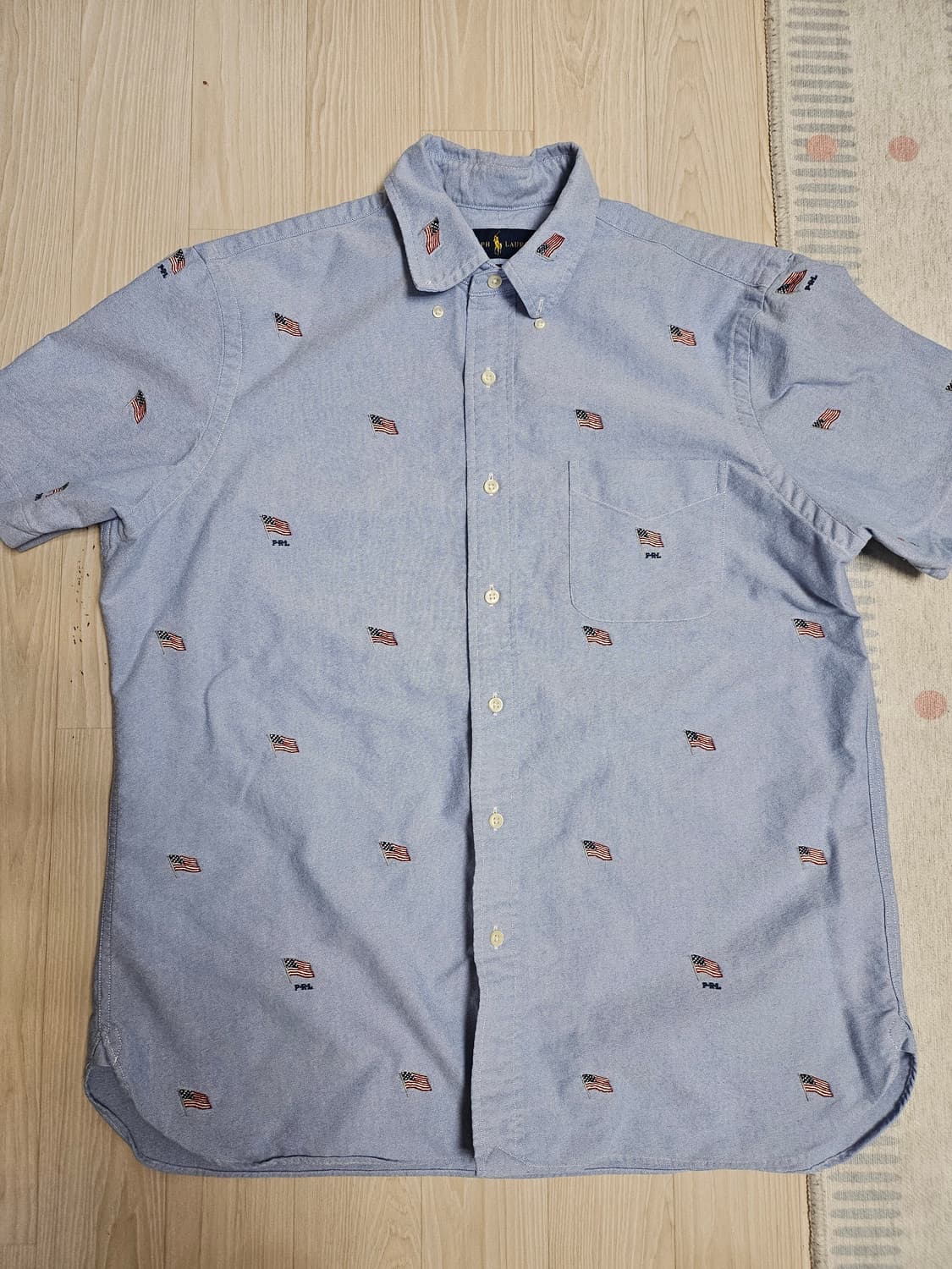 폴로랄프로렌 성조기 자수 반팔셔츠 상품이미지1