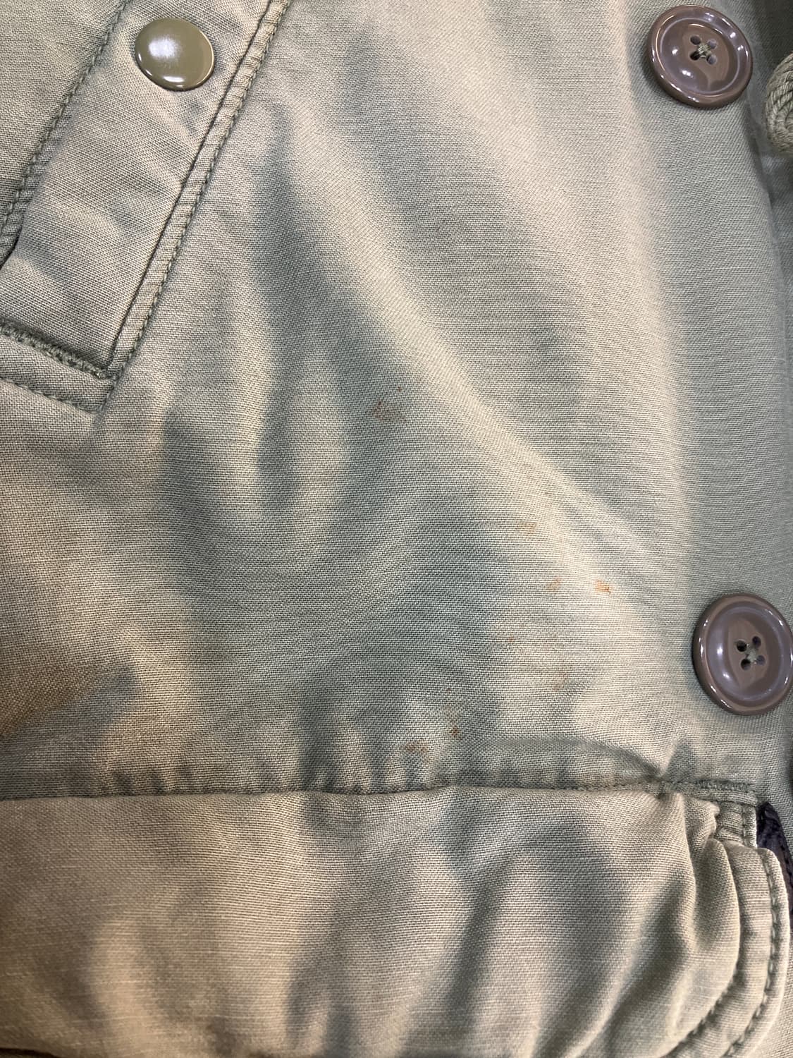 데님 앤 서플라이 폴로 랄프로렌 N3B 카키 밀리터리 후드 야상 M 상품이미지6