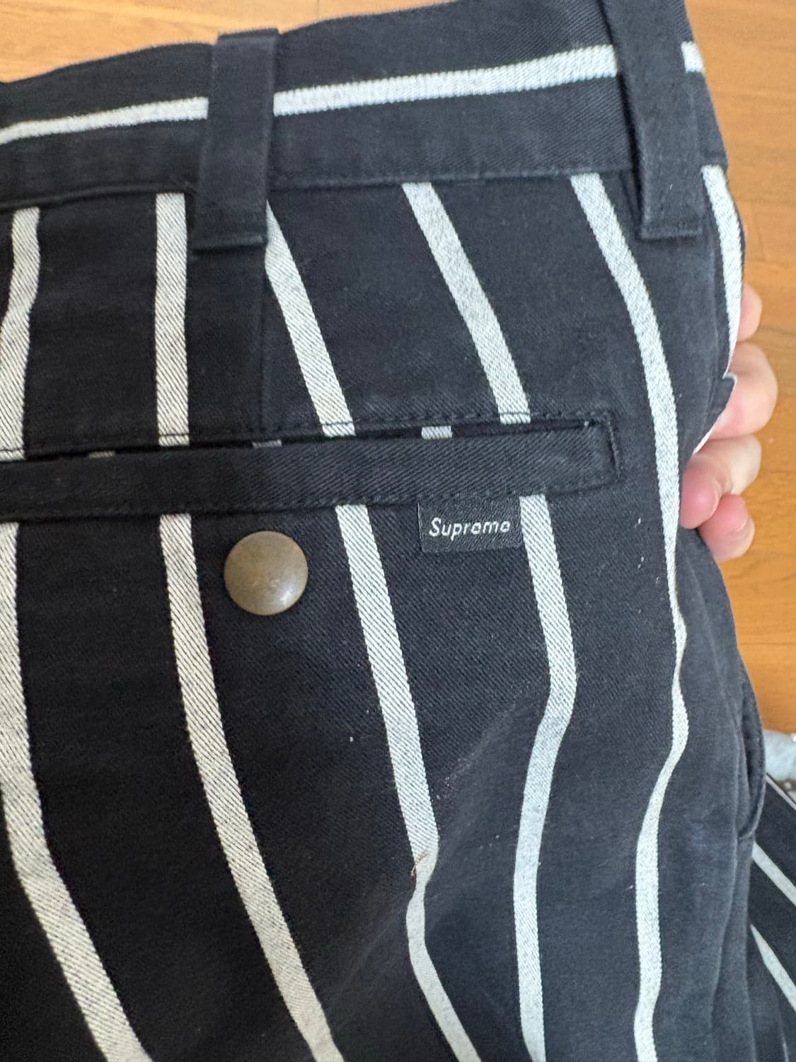 슈프림 17 스트라이프 워크팬츠 30 상품이미지4