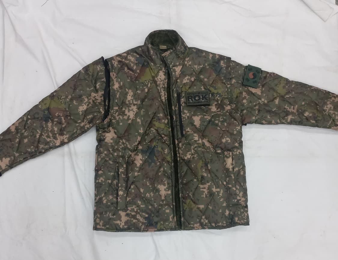 군용 카모 플라주 후리스 패딩(남100) 상품이미지1