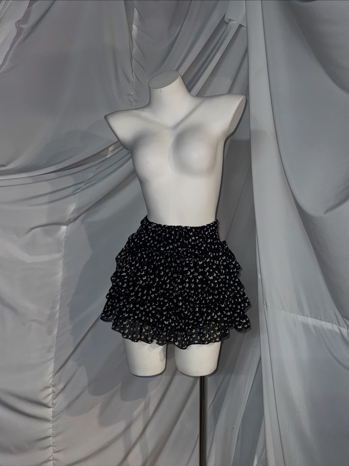 (5pcs) MKR엠케이알 데일리펑크 나비자수 오리엔탈 무채색 코디세트  상품이미지2