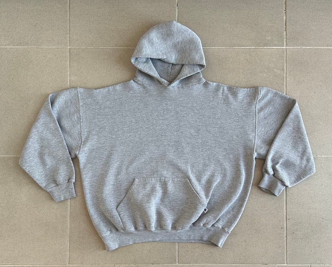 90s 빈티지 러셀 후드 그레이 XXL USA 상품이미지1