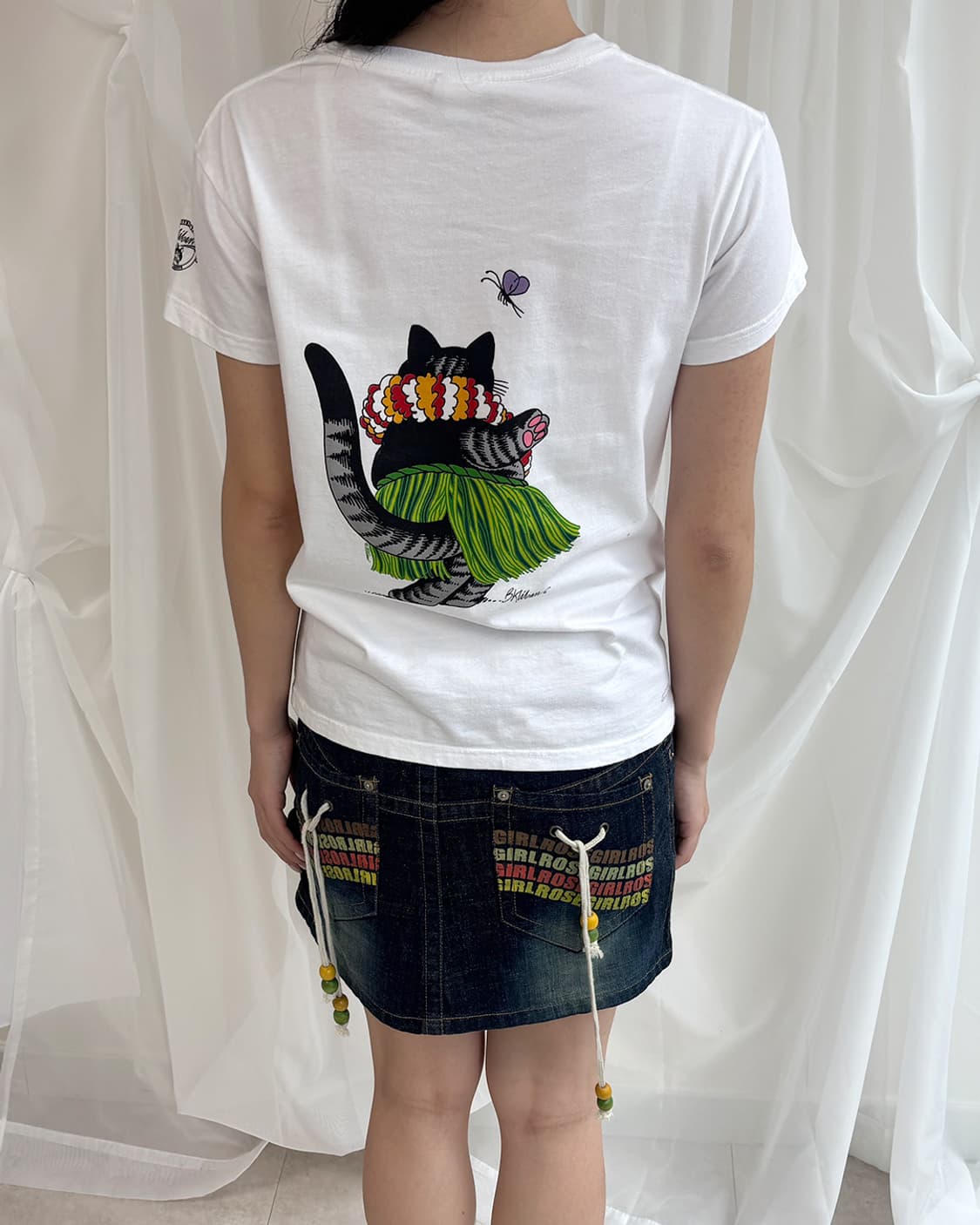 hawaiian dancing cat graphic t-shirt 상품이미지9