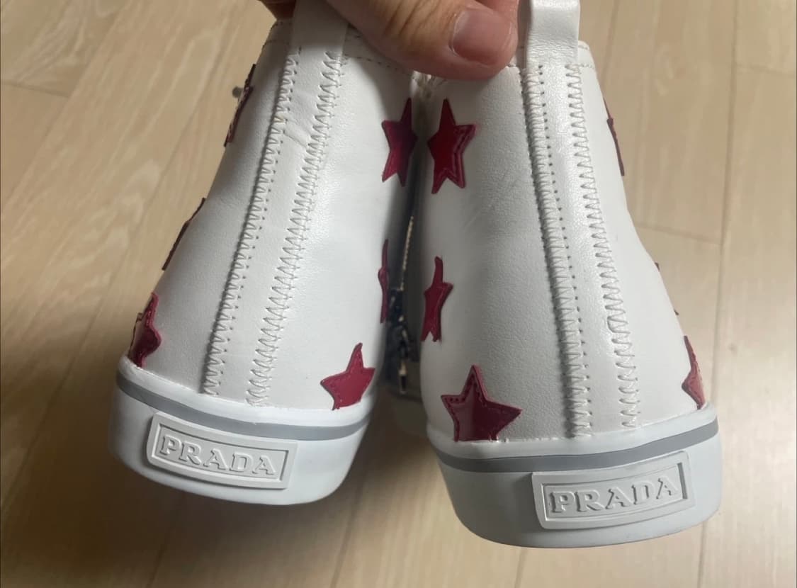 프라다 스타 하이탑 스니커즈 상품이미지5