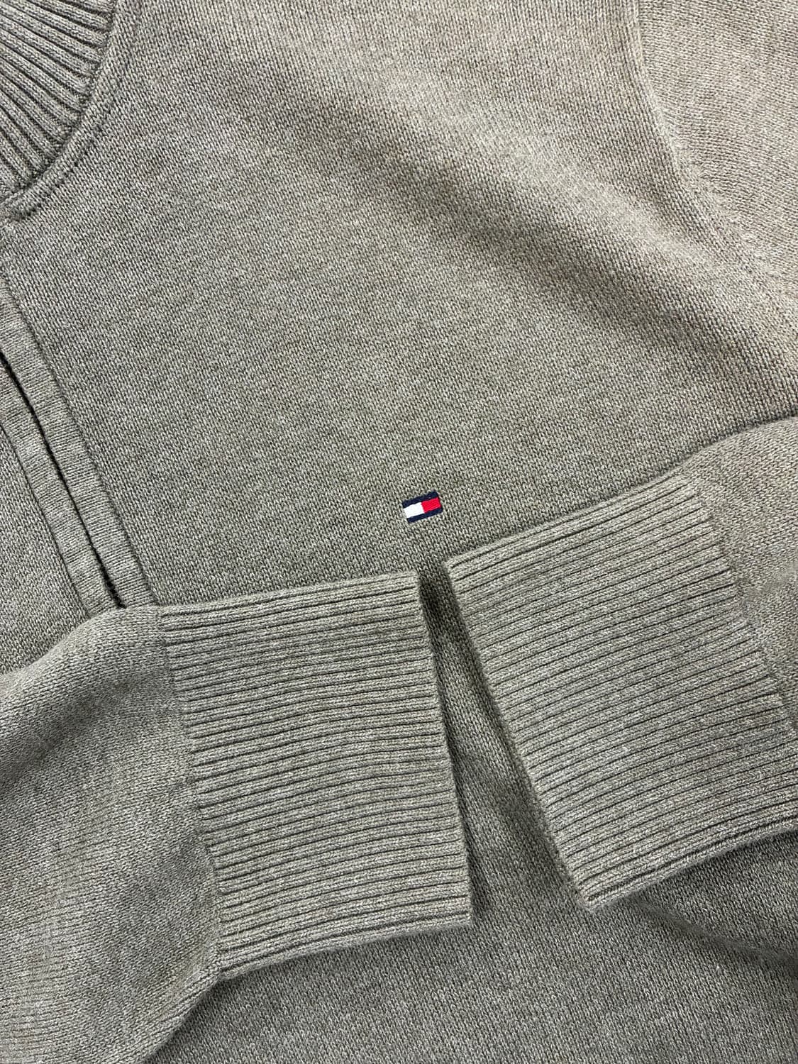 타미 힐피거 올리브 그린 니트 하프 집업 XL 상품이미지6