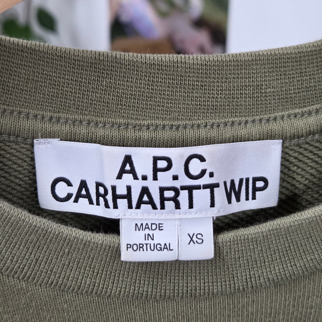 아페쎄 X 칼하트 우먼 스웻셔츠 XS 상품이미지3