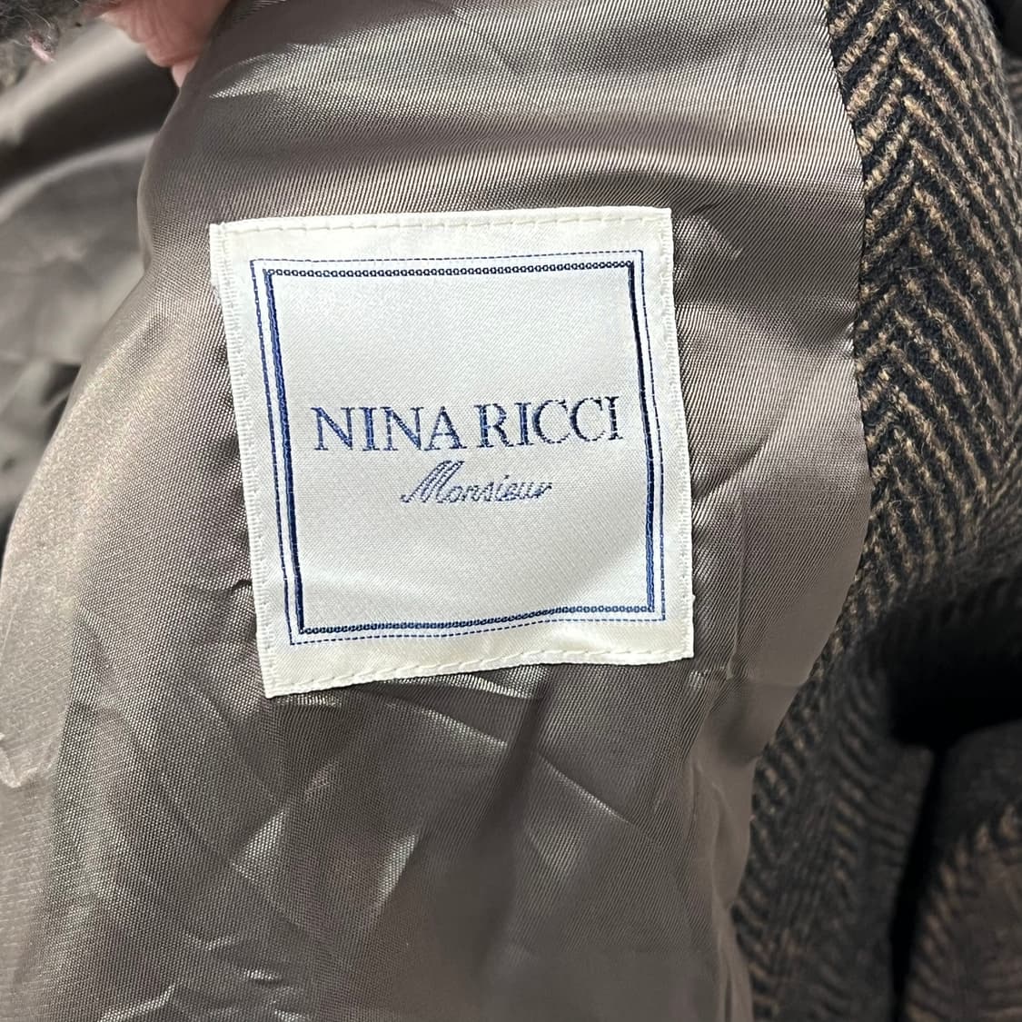 니나리치 헤링본 롱코트 s08927 상품이미지6